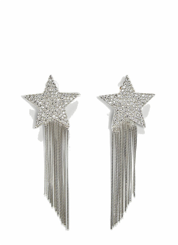 Photo: Love Star Chain Earrings in Silver