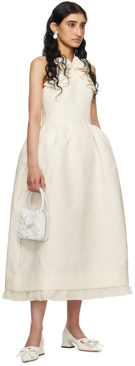 【関税&送料込】Off-White Dress NWT_ZARA FW24 WOMAN EMBROIDERED DRESS ZW COLLECTION White