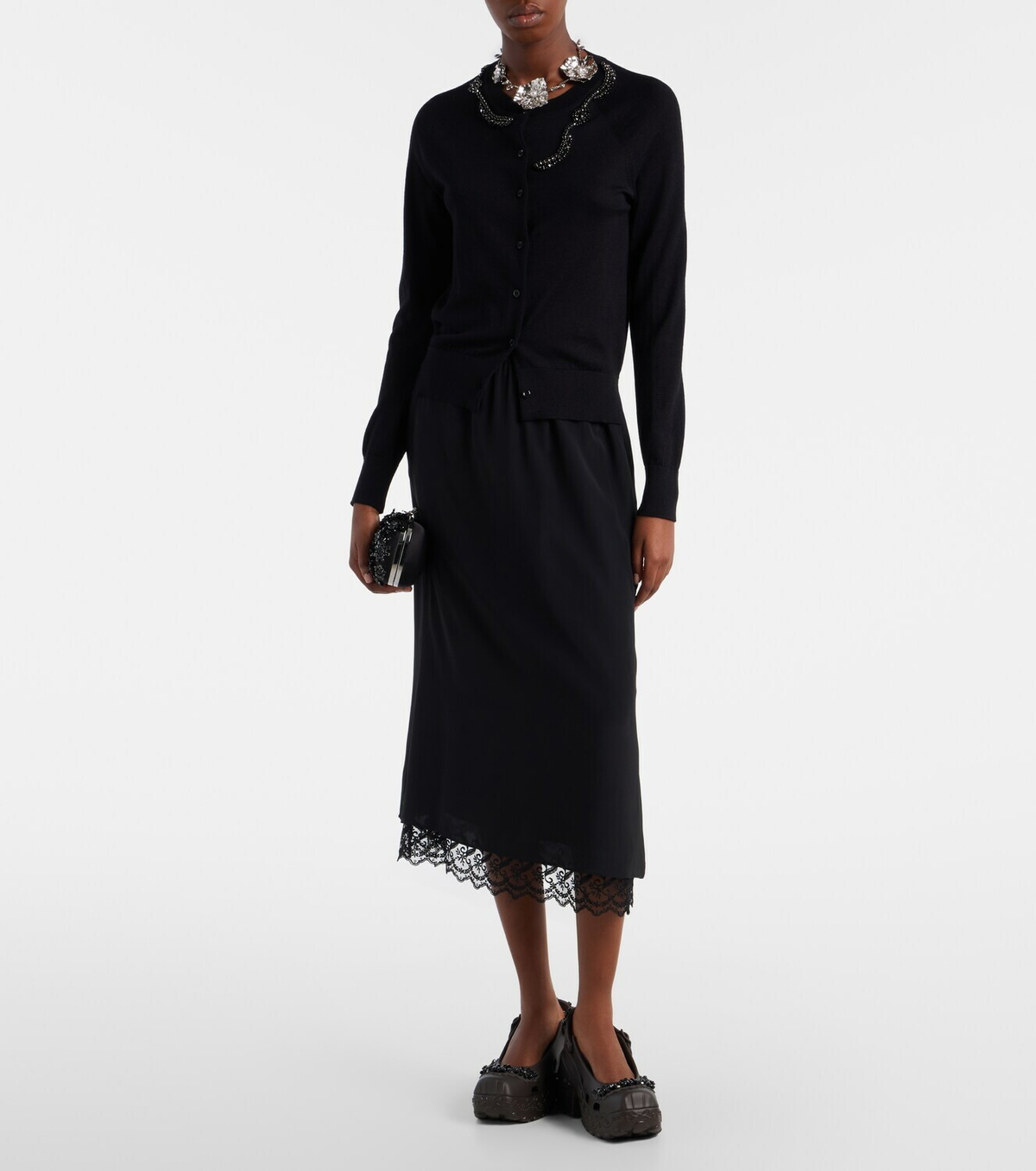 Simone Rocha x Crocs embellished slingback pumps