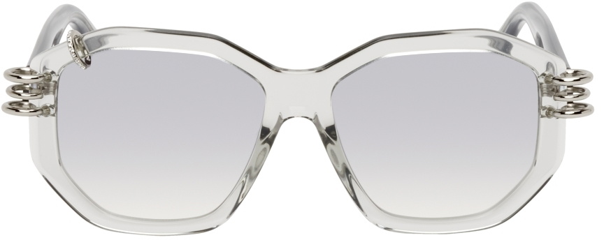 Givenchy Grey Hexagonal Sunglasses Givenchy display picture 1