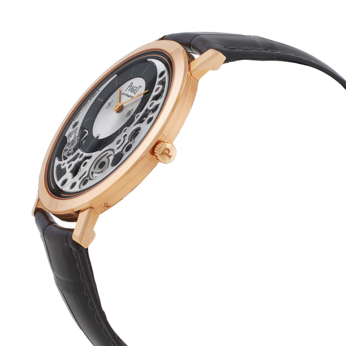 Piaget Altiplano Automatic Silver Dial 18kt Rose Gold Mens Watch G0A43120