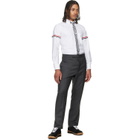 Thom Browne White Oxford RWB Armband Shirt