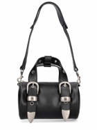 MARGE SHERWOOD - Belted Logo Leather Top Handle Bag