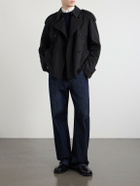 Burberry - Cropped Cotton-Gabardine Trench Coat - Black