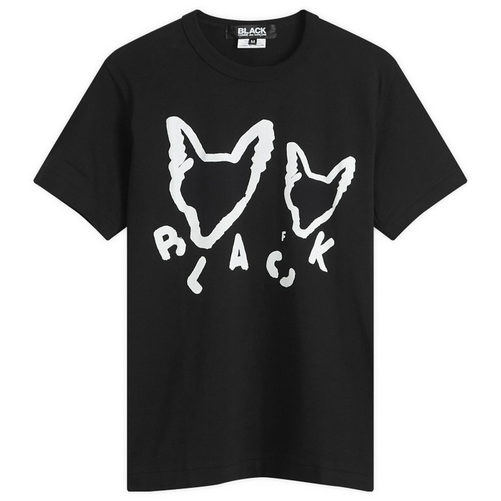 Photo: Comme des Garçons Men's x Filip Pagwski Fox Print T-Shirt in Black
