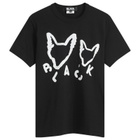 Comme des Garçons Men's x Filip Pagwski Fox Print T-Shirt in Black