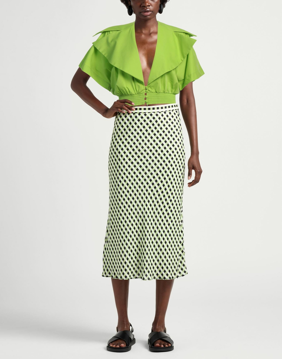 Jijil Womens Shirt Lime in Green