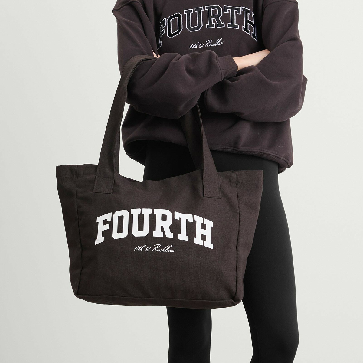 4th & Reckless Women's Rosie Tote Bag in Brown 