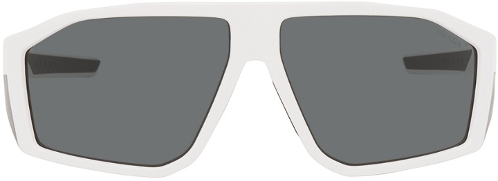 Photo: Prada Eyewear White Sport Sunglasses