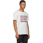 Saint Laurent White Flag Logo T-Shirt