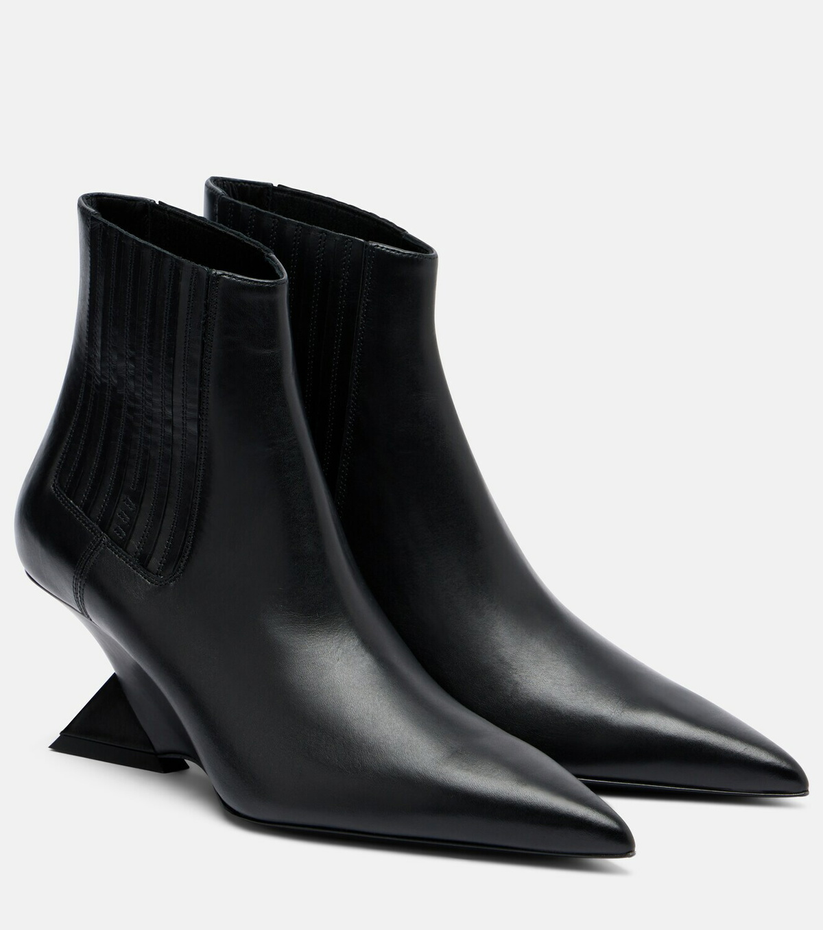 The Attico Cheope leather ankle boots