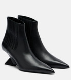 The Attico Cheope leather ankle boots