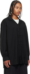 Y-3 Black Wool Adapt Overshirt