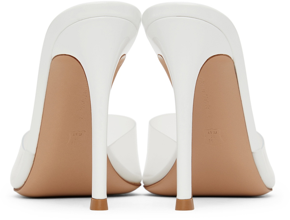 Gianvito Rossi White Elle Heels