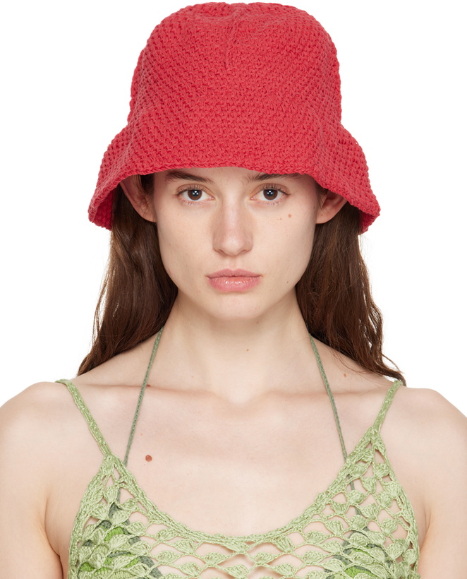 Photo: Akoia SSENSE Exclusive Red Jamur Hat