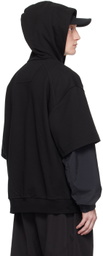 Juun.J Black Dual Sleeve Hoodie