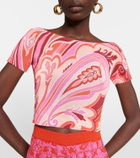 Etro - Printed boat-neck T-shirt