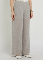 Emporio Armani Wide-leg Linen-blend Trousers Light Grey
