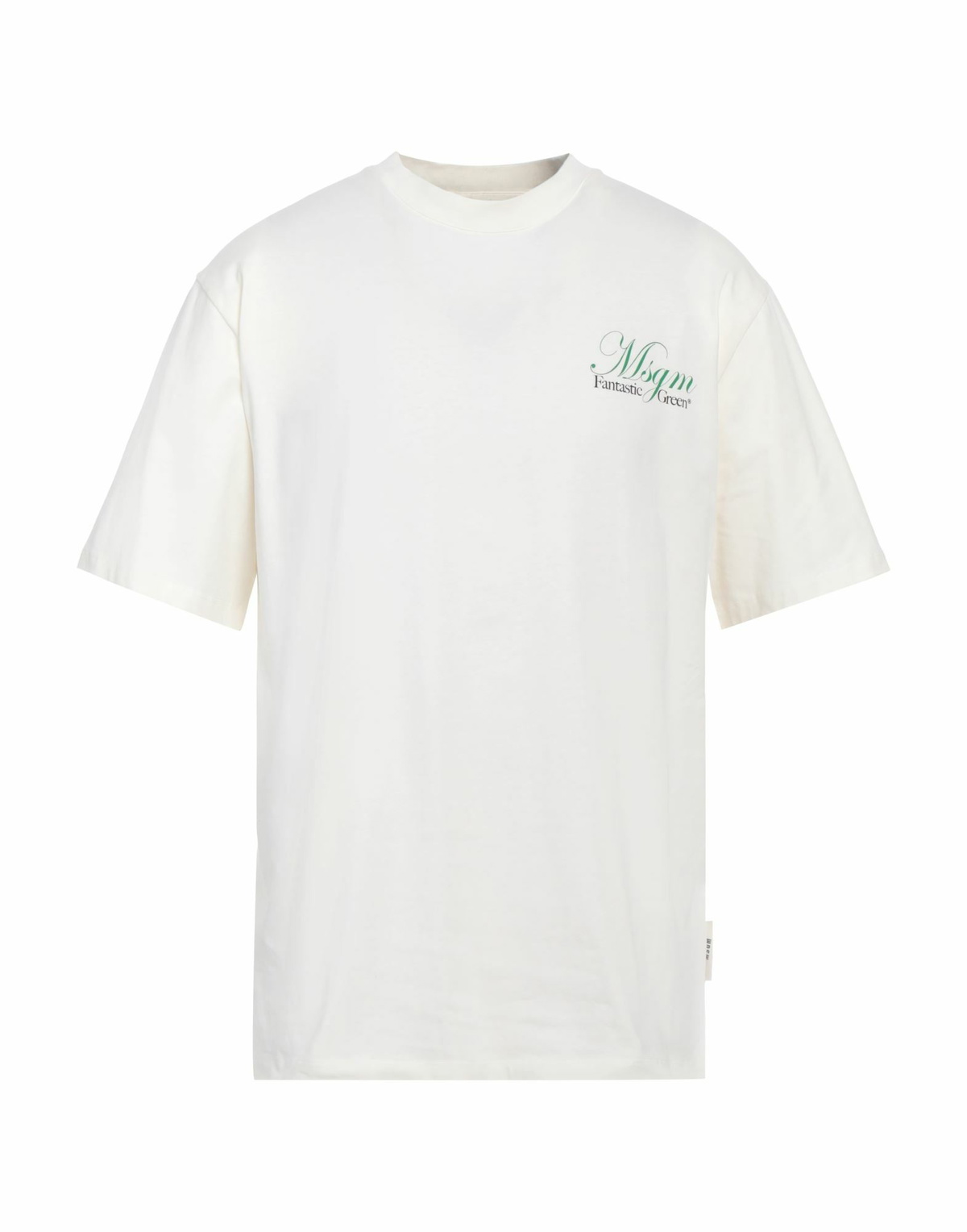 Msgm Mens T-shirt Cream
