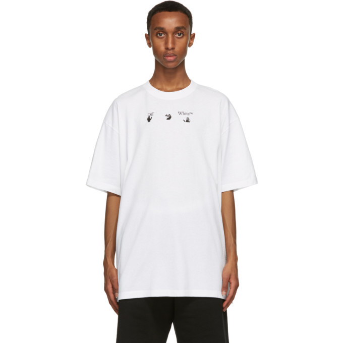 Photo: Off-White White Print World Peace T-Shirt