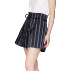 3.1 Phillip Lim Blue Striped Jacquard Shorts