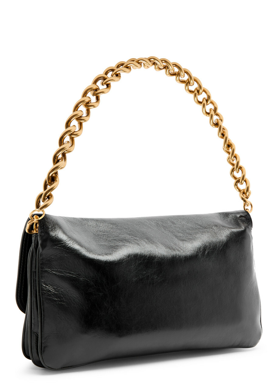Balenciaga Monaco Medium Leather Shoulder bag - Black - One
