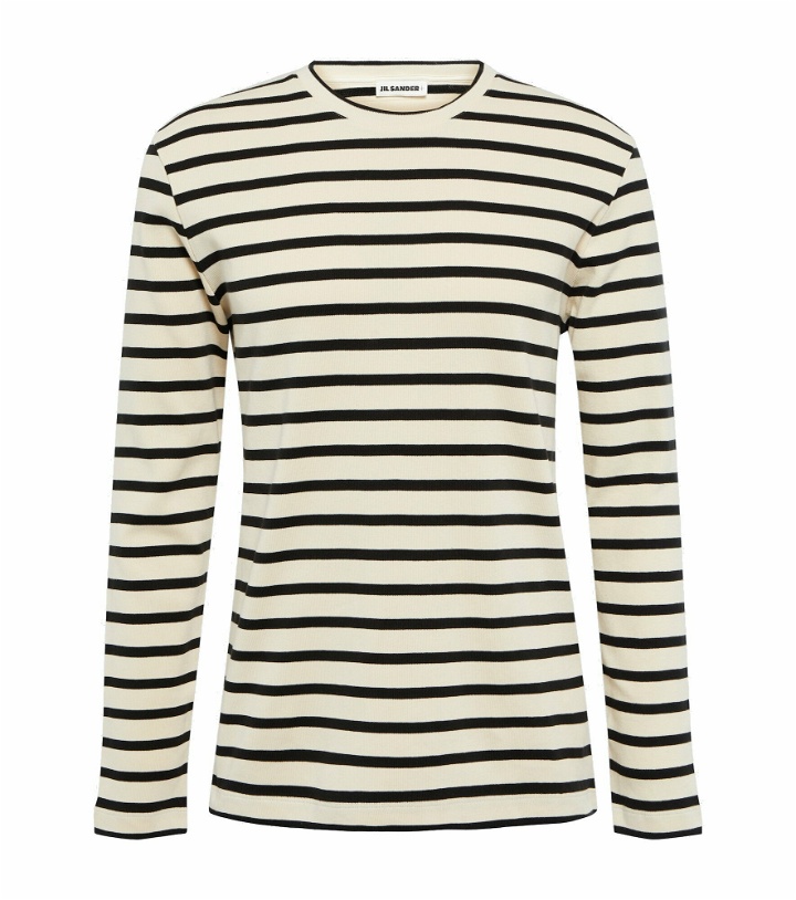 Photo: Jil Sander - Striped cotton jersey top