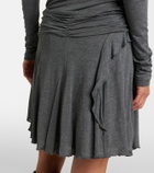 Marant Etoile Rosinda asymmetric draped miniskirt