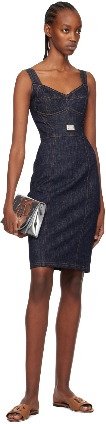 Dolce&Gabbana Silver 'DG' Logo Crossbody Bag
