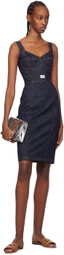 Dolce&Gabbana Silver 'DG' Logo Crossbody Bag