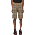 Burberry Beige Check Flynn Shorts