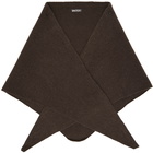 Birrot Brown Wool Scarf