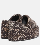 The Attico Mochi leopard-print platform sandals