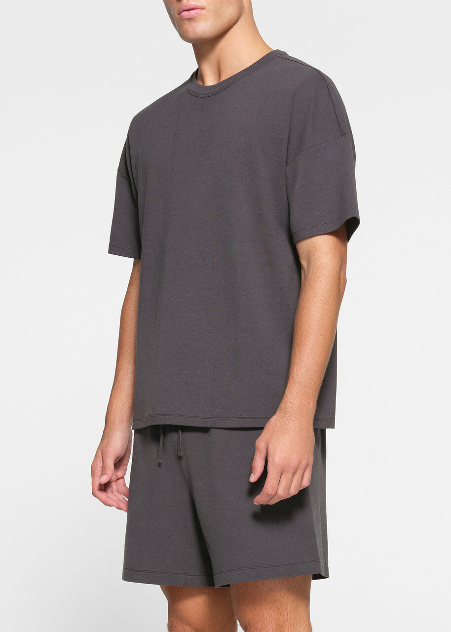 Skims Relaxed Cotton T-shirt Brown