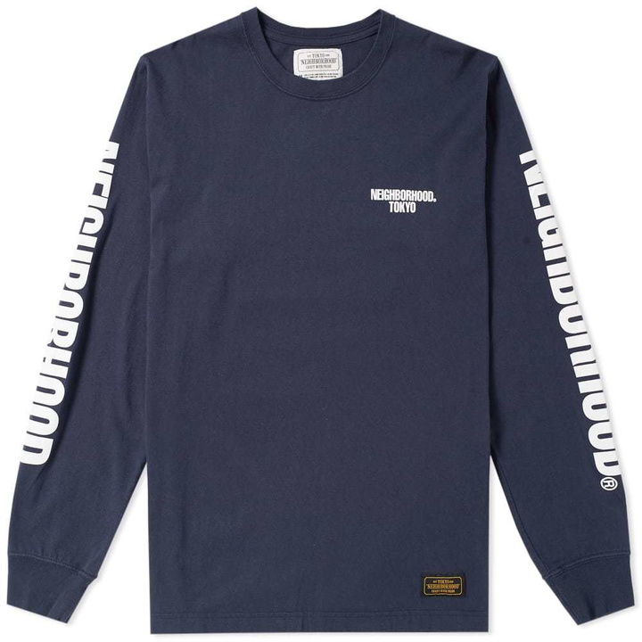 Photo: Neighborhood Long Sleeve C.I. Tee Blue