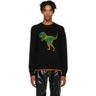 Coach 1941 Black Intarsia Rexy Sweater