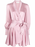 ZIMMERMANN - Silk Wrap Mini Dress