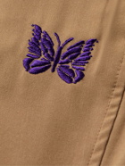 Needles - String Cowboy Slim-Fit Logo-Embroidered Twill Drawstring Shorts - Brown