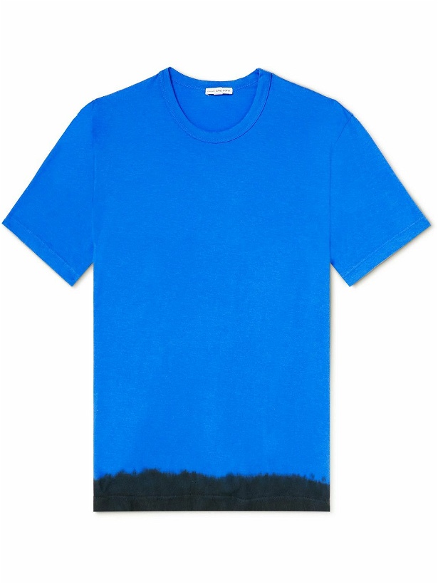 Photo: James Perse - Garment-Dyed Cotton-Jersey T-Shirt - Blue