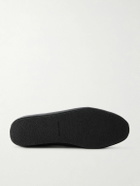 John Lobb - Kingston II Collapsible-Heel Full-Grain Deerskin Loafers - Black