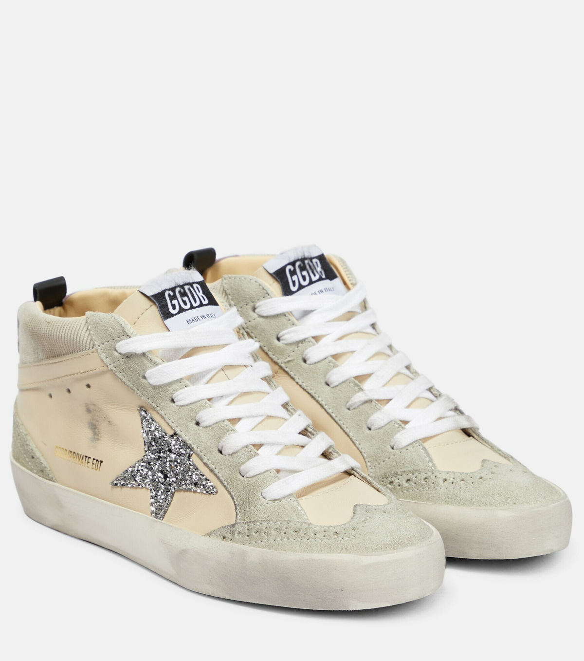 Golden Goose - Mid Star leather and suede sneakers