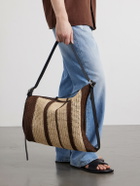 LOEWE - Paula's Ibiza Loop Bucket Medium Leather-Trimmed Raffia Tote Bag