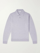 Mr P. - Merino Wool Polo Shirt - Gray