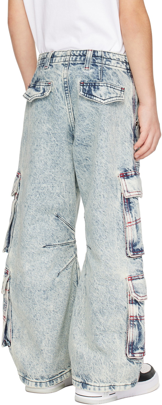 Diesel Kids Blue D-Sire-Cargo Jeans Diesel Diesel Kids Blue D-Sire-Cargo Jeans Diesel