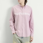 No Problemo Men's Logo Oxford Shirt in Red