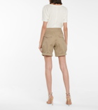 Alexandre Vauthier - High-rise stretch-cotton shorts