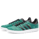 Adidas Men's Gazelle Sneakers in Green/Black/Gold