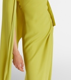 Marmar Halim Caped draped gown