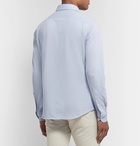 Incotex - Cotton-Piqué Shirt - Blue