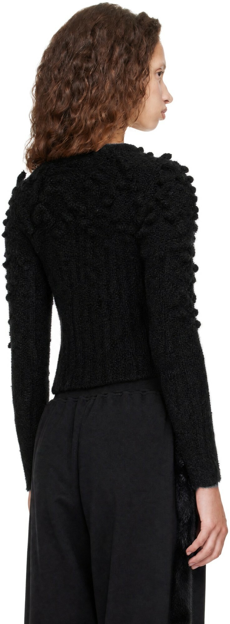 Chopova Lowena Black Kitty Cardigan